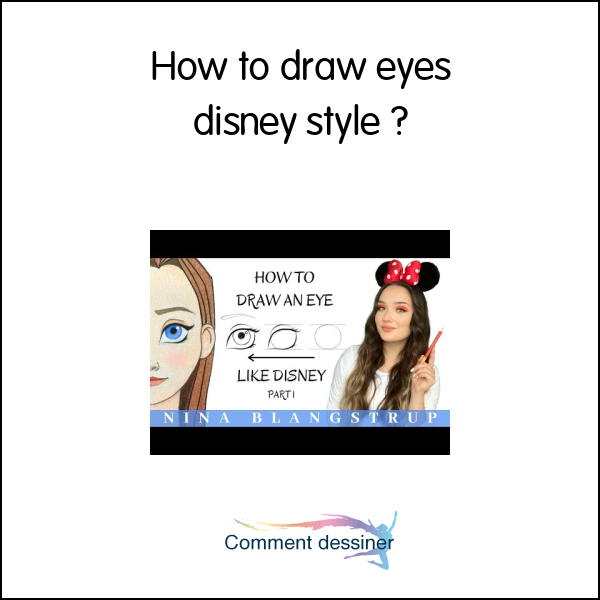 How to draw eyes disney style